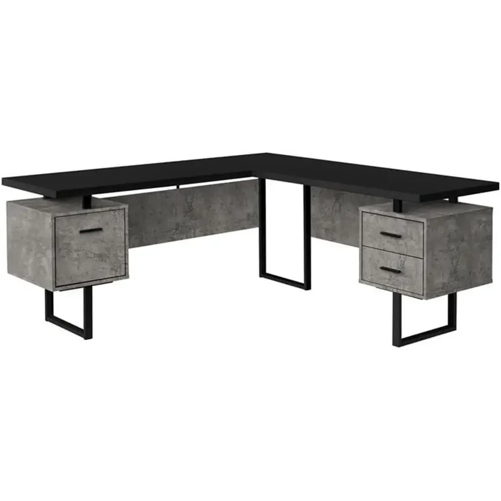 Home Office L Shaped Desk - L-Shaped 70 Computer Desk with Storage
