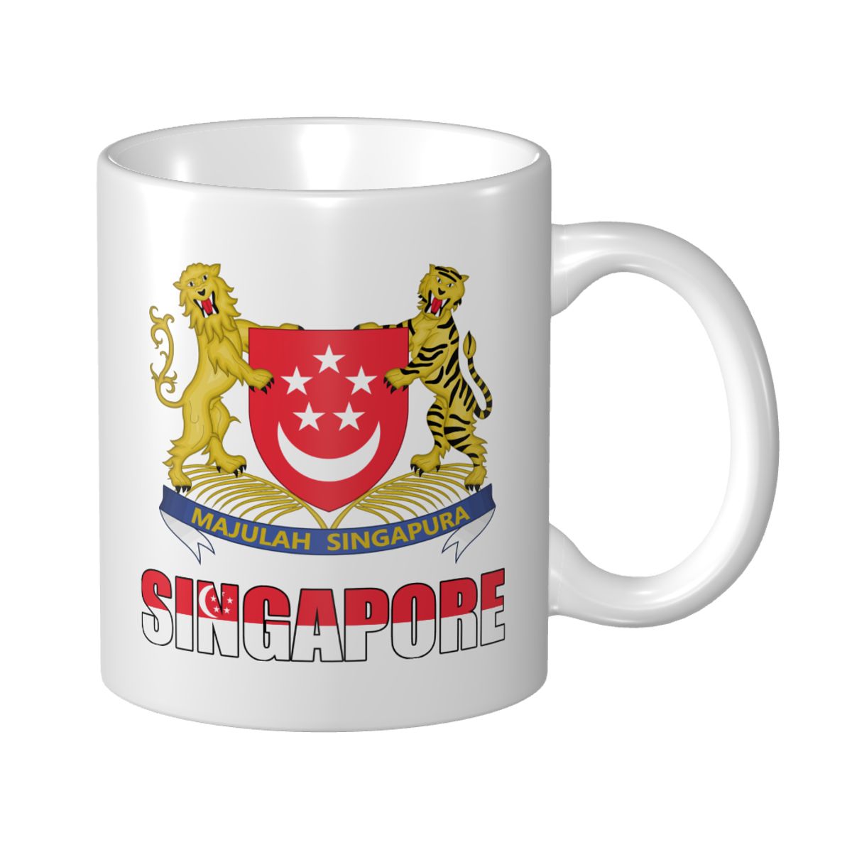 Home Office Singapore - Mark Cup Mug Singapore Letter Flag