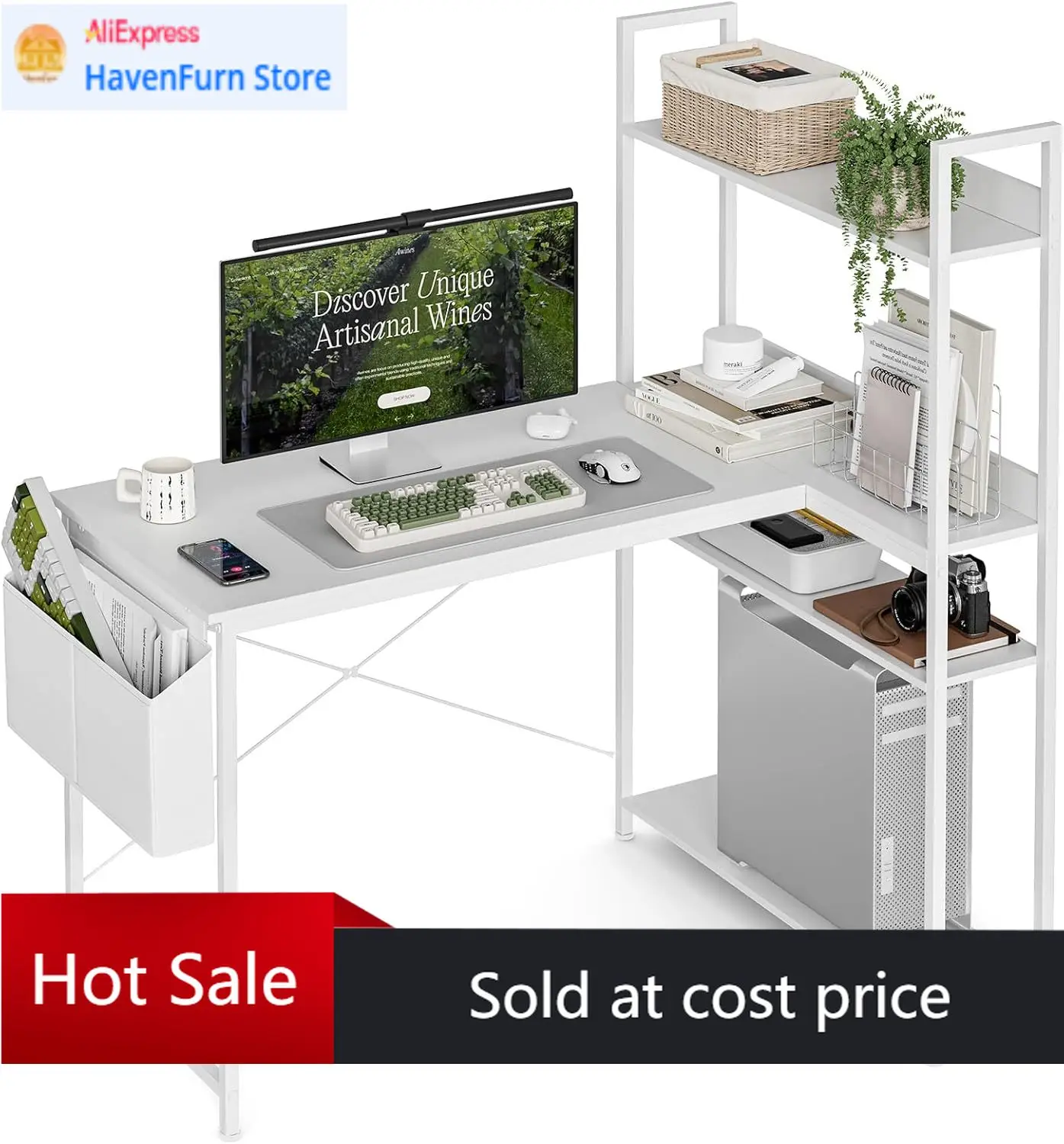 Home Office L Shaped Desk - Activity price47 Inch L Shaped Computer