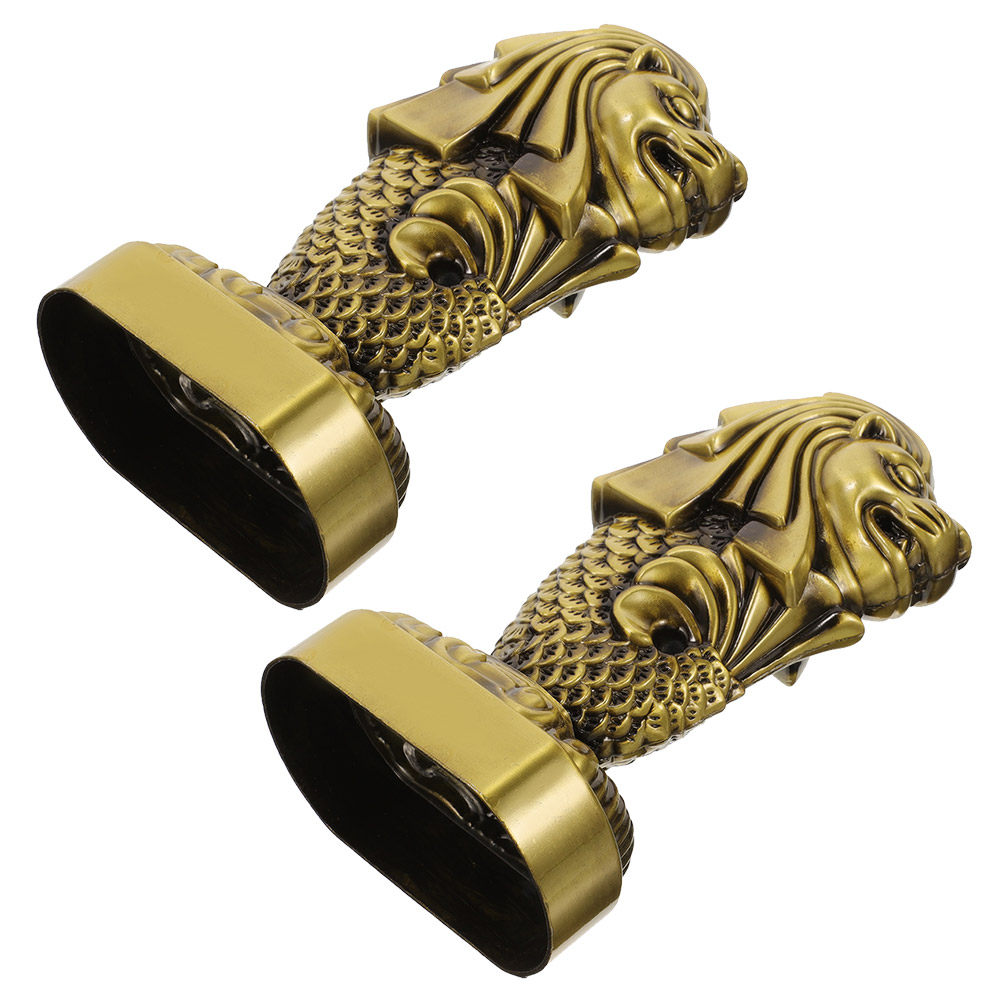 Home Office Singapore - 2Pcs Merlion Singapore Metal Sculpture Sturdy