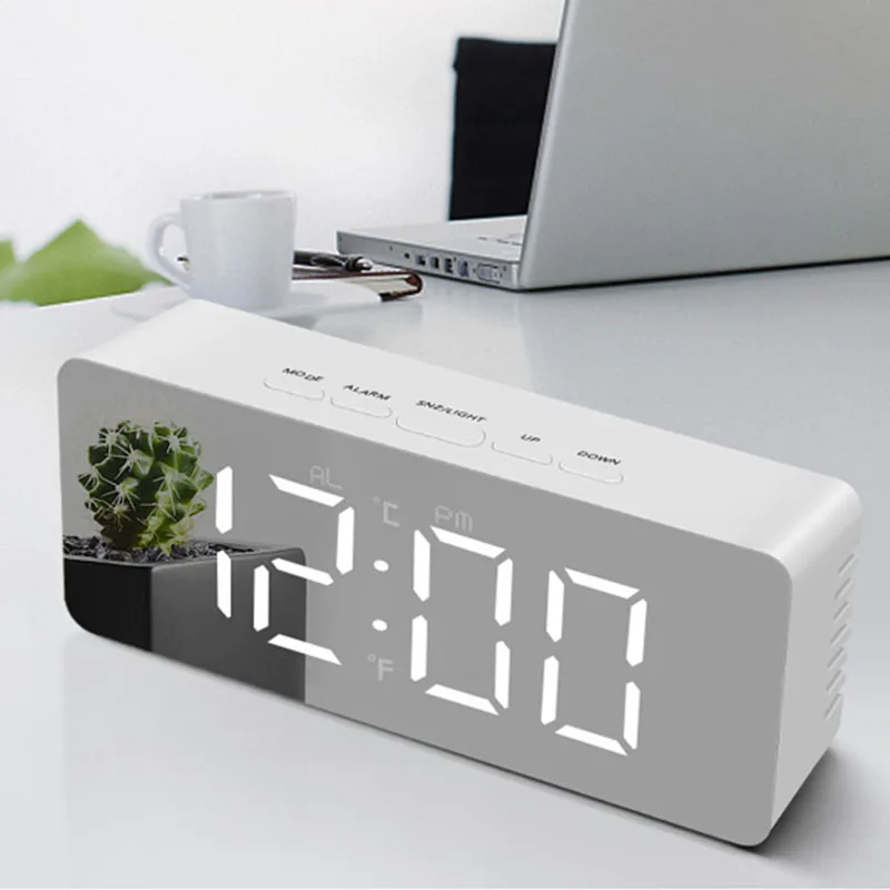 Home Office Alternative - Digital Alarm Clock LED Electronic Desktop