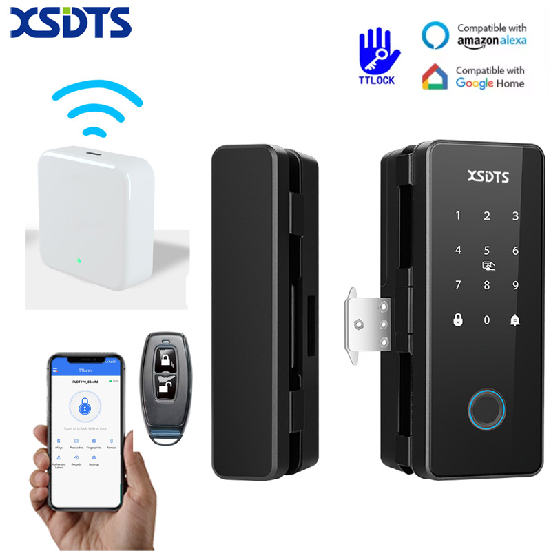 Home Office Immigration - TT-Lock Smart Glass Door Lock Bluetooth
