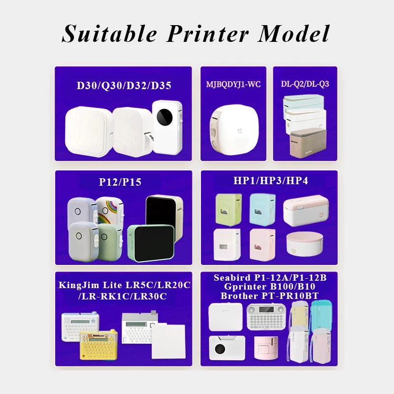 5pcs 12mmx40mm White Gap Label - Label Maker Machine 评论和价格