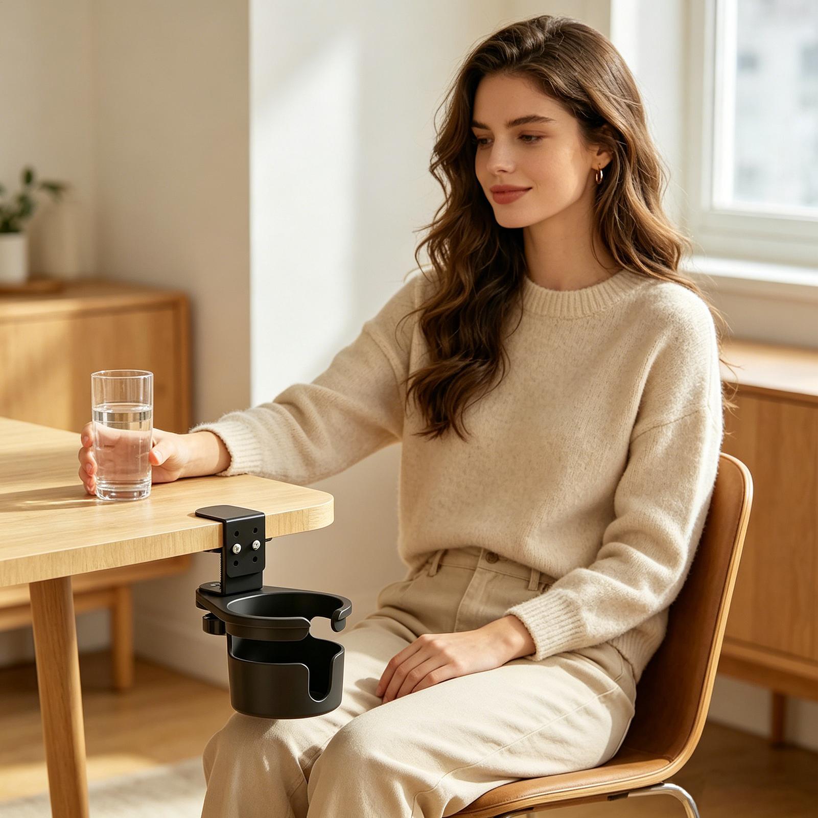Desk Cup Holder Tabletop Drink - Office Table Home 评论和价格