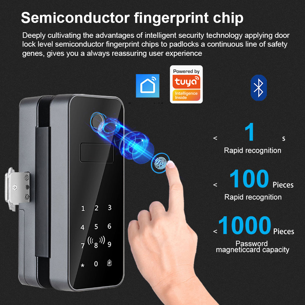 Intelligent Lock Glass Door Pa - Home Office Immigration 评论和价格