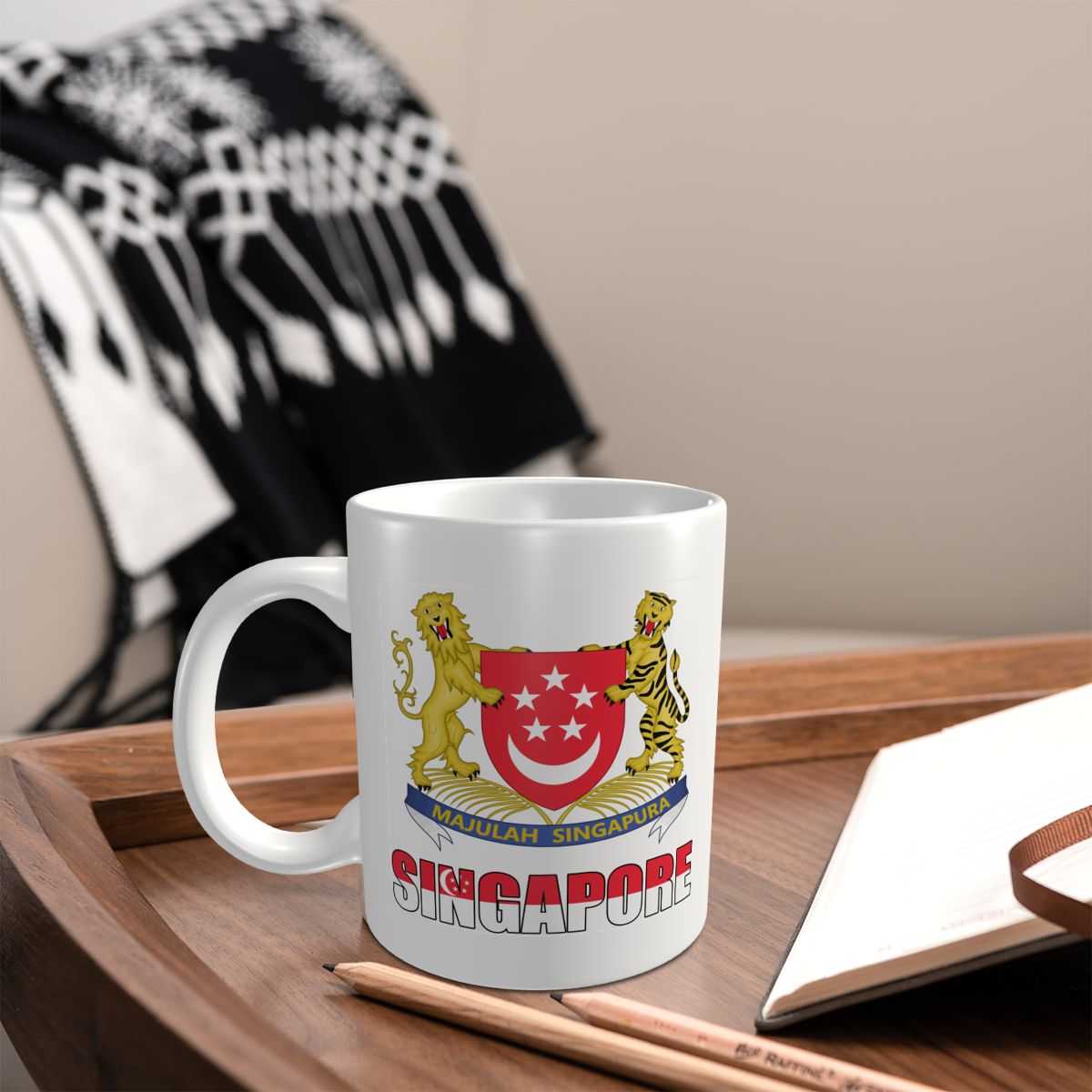 Mark Cup Mug Singapore Letter  - Home Office Singapore 评论和价格
