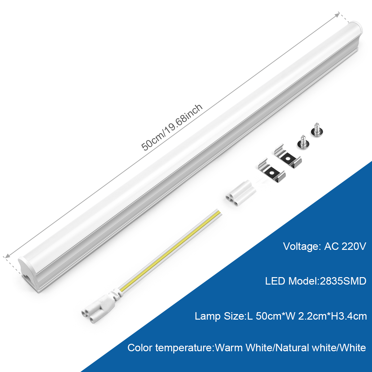 15W T5 LED Tube Light 50cm, En - Home Office Hours 评论和价格