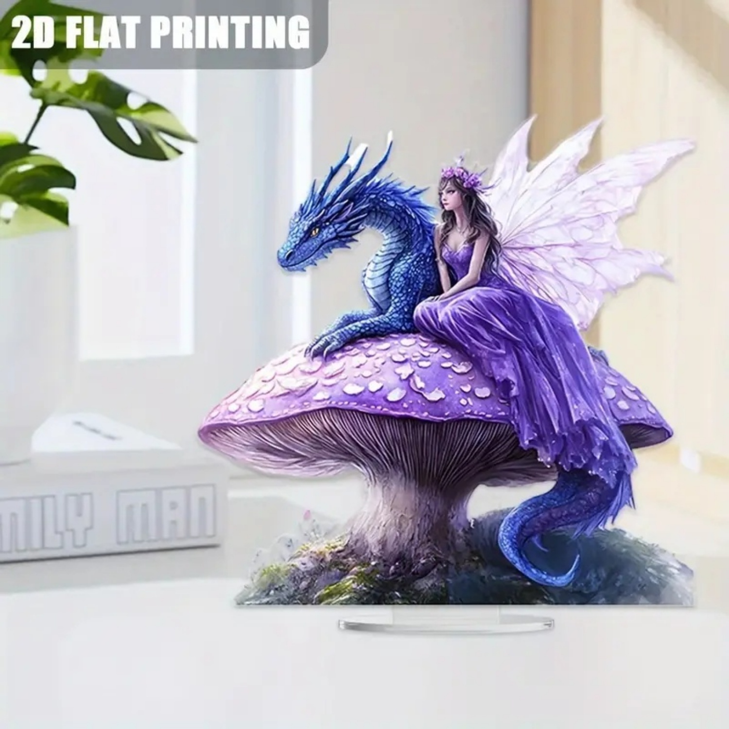 Fairy Statue,2D Flat Acrylic P - Office Table Home 评论和价格