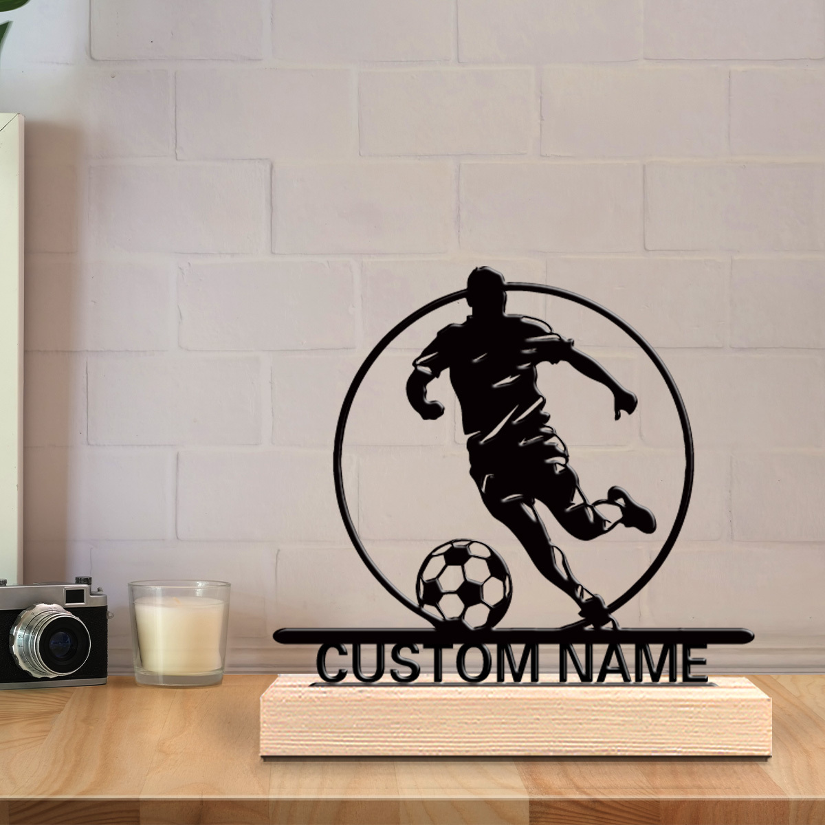 Custom Soccer Player Metal Sta - Office Table Home 评论和价格