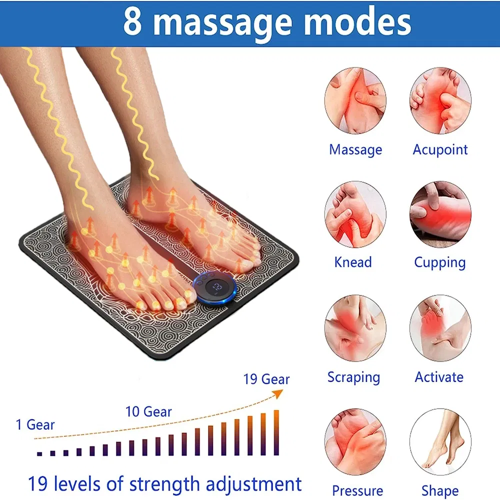 Portable Rechargeable EMS Foot - Home Office Alternative 评论和价格