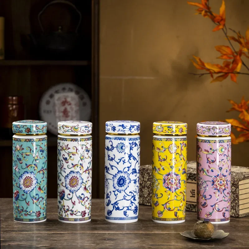 500ML Double-layer Ceramic Cup - Home Office Hours 评论和价格