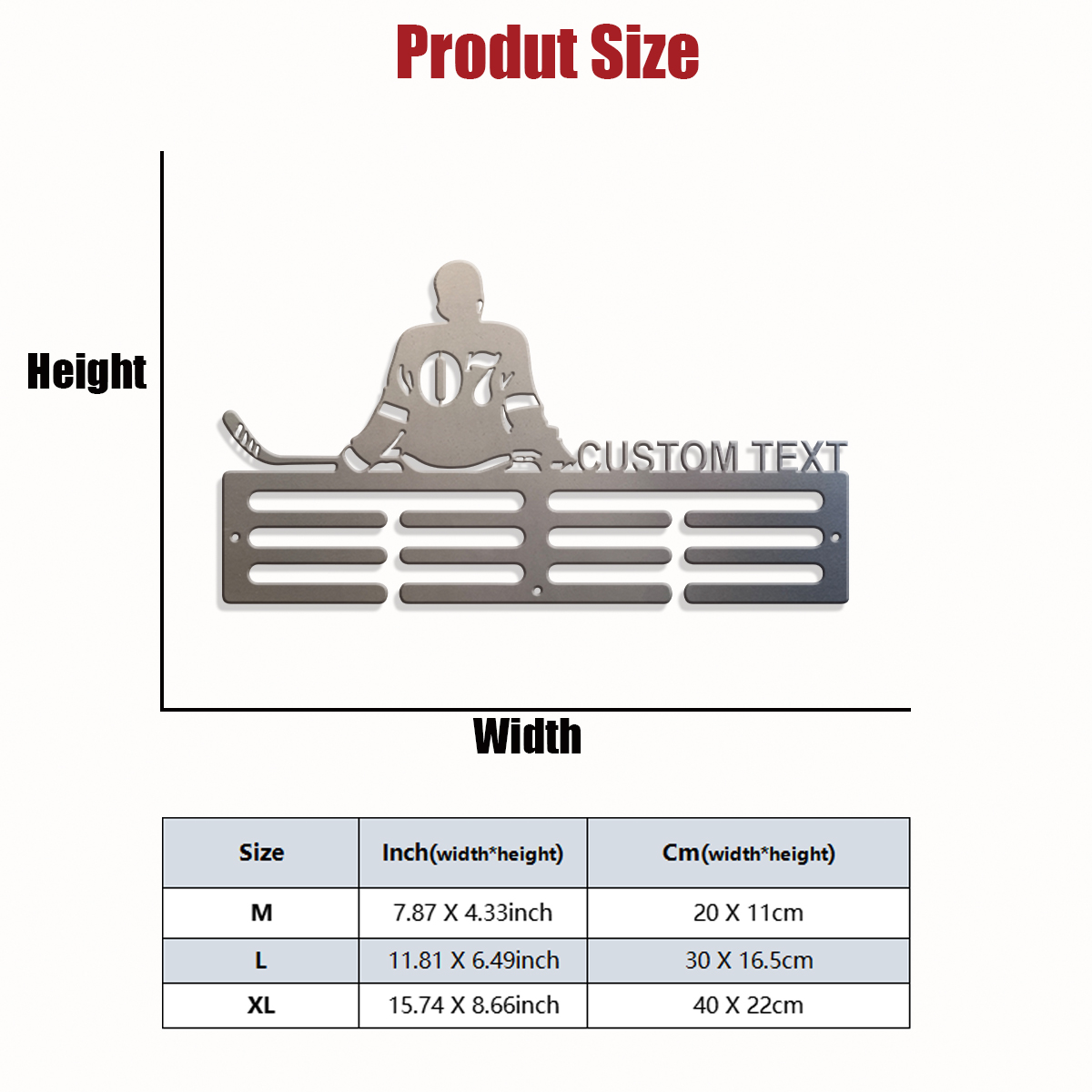 1pc Custom ice hockey metal me - Home Office Room 评论和价格