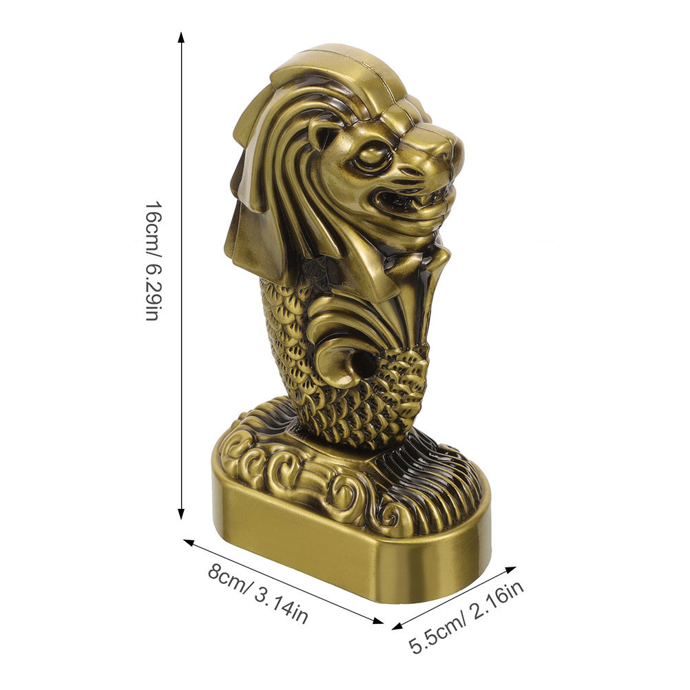 2Pcs Merlion Singapore Metal S - Home Office Singapore 评论和价格