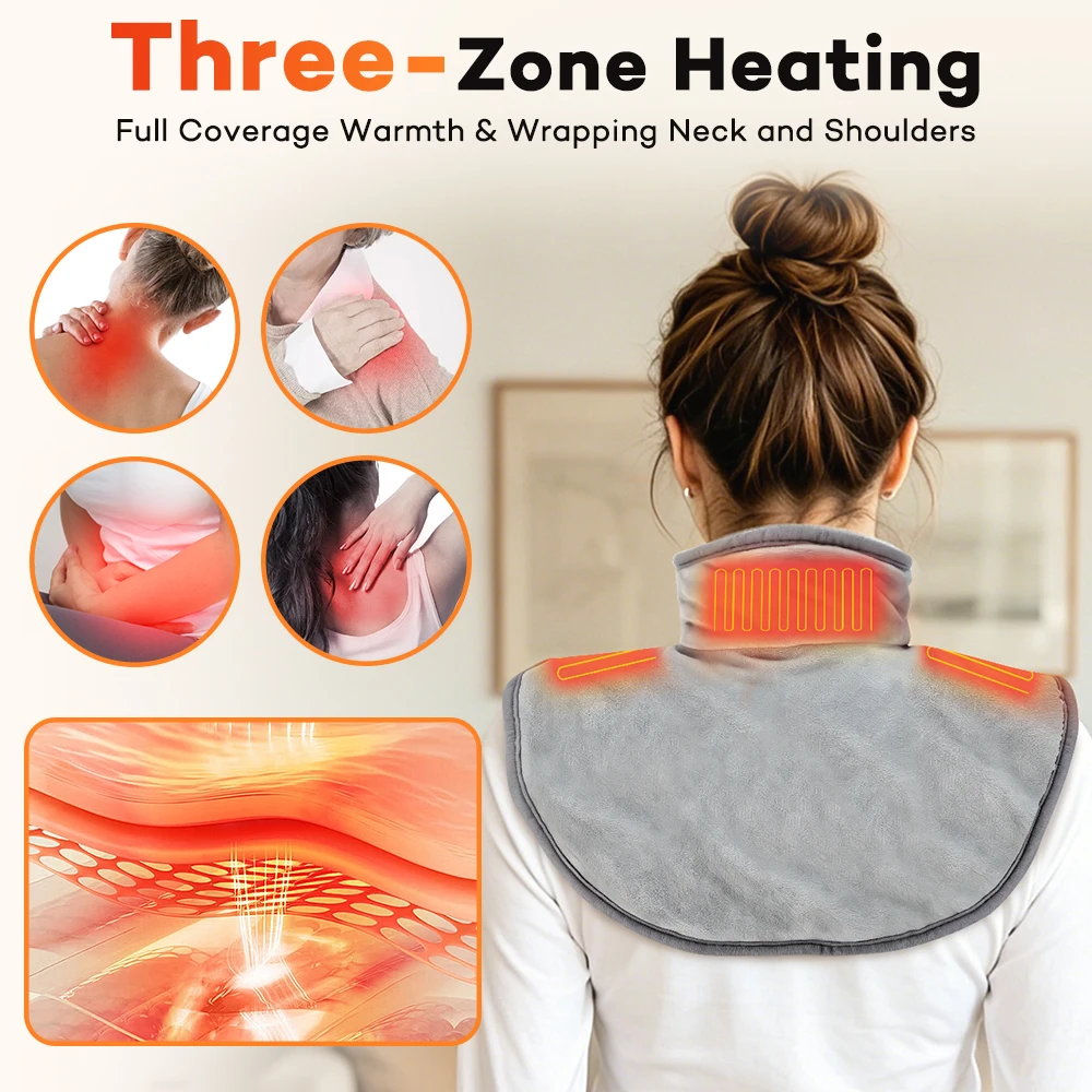 USB Heated Shawl with 3 Heat S - Home Office Hours 评论和价格