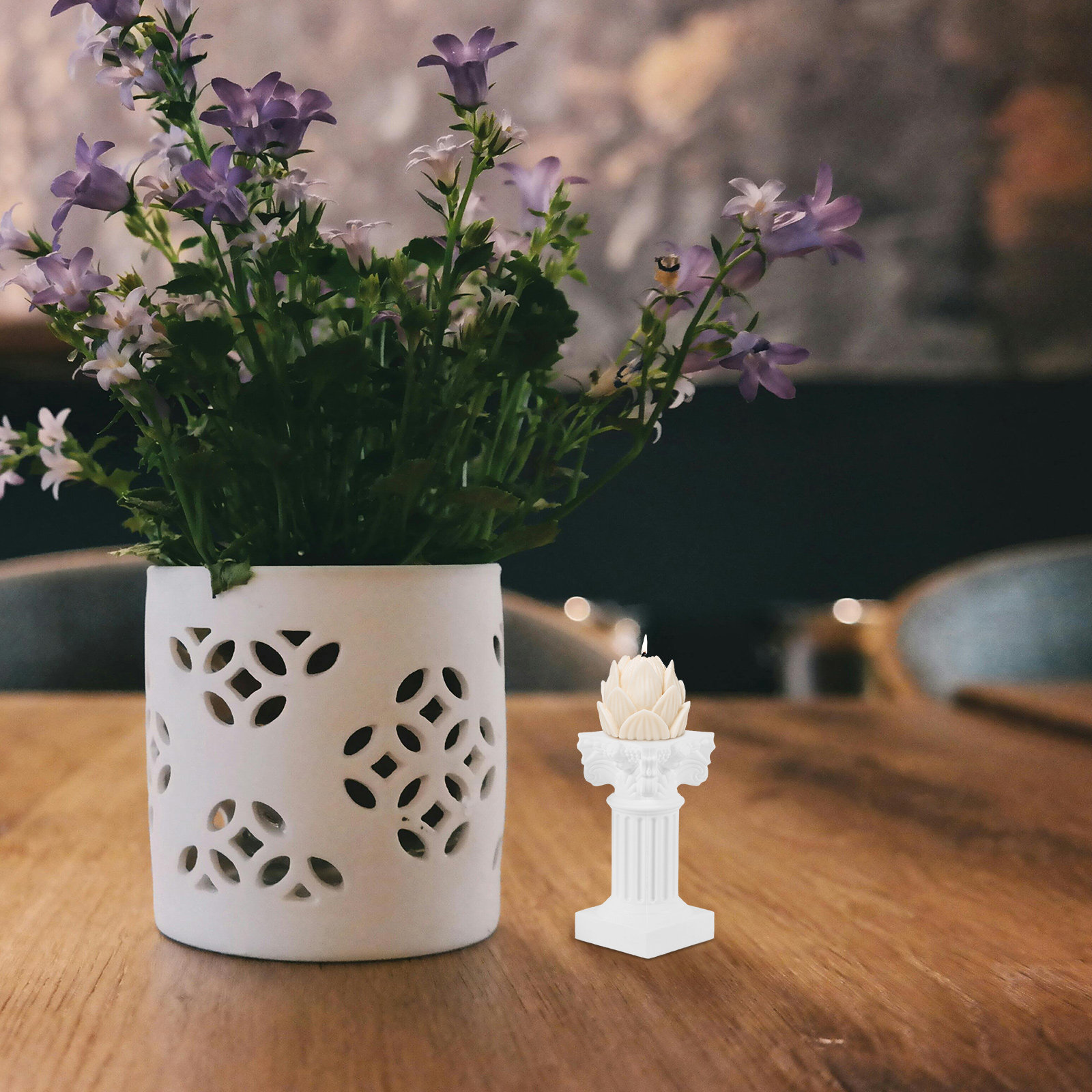 2Pcs Desktop Roman Column Hold - Office Table Home 评论和价格