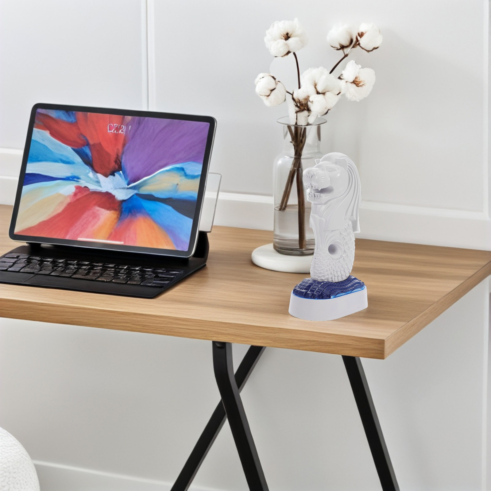 Merlion Ornament Singapore Sym - Home Office Singapore 评论和价格