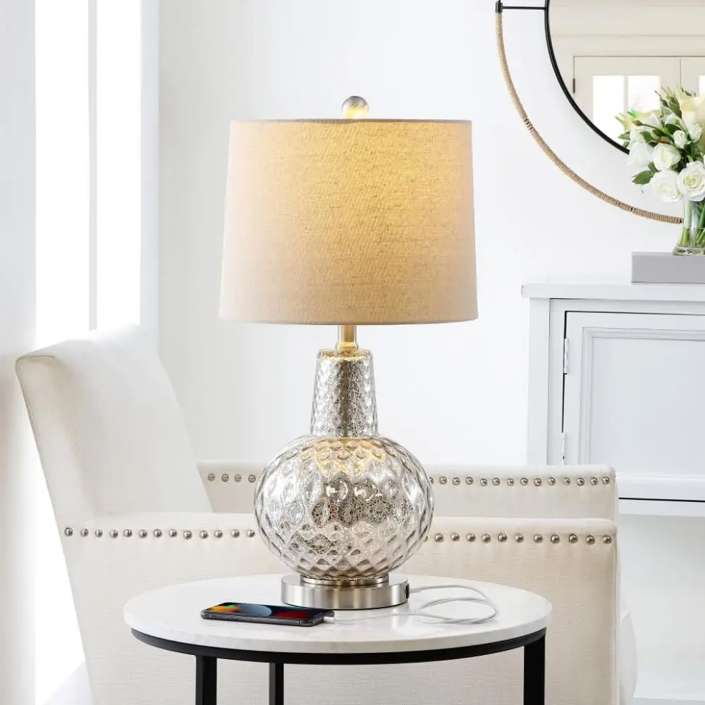 24-inch Silver/Ivory Shade LED - Home Office Room 评论和价格
