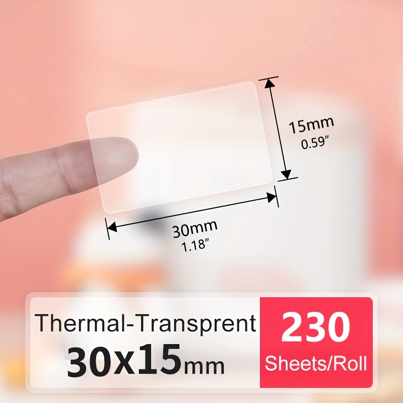 Transparent P15 Label Paper St - Label Maker Machine 评论和价格